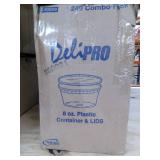 DeliPRO 8oz Plastic Containers and Lids (240ct)