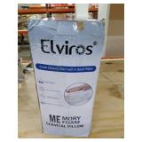 Elviros Cervical Memory Foam Pillow, Contour Pillows for Neck and Shoulder Pain, Ergonomic Orthopedic Sleeping Neck Contoured Support Pillow for Side Sleepers, Back and Stomach Sleepers (White)