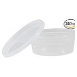DeliPRO 8oz Plastic Containers and Lids (240ct)