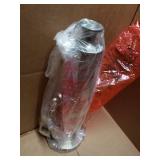 StyleCraft Northbay Long Mercury Glass Table Lamp - White Hardback Fabric Shade- Retail:$96.49