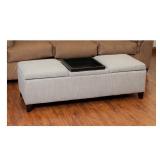 Harold Fabric Storage Ottoman by Christopher Knight Home- Retail:$219.99