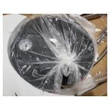 Orbita 82-inch Brushed Nickle Retractable Arch Dimmable Floor Lamp with 15W LED bulb and White Shade- Retail:$217.99