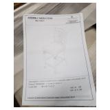 East West Furniture Chelsea Counter Height Chair With Fabric Upholstered Seat