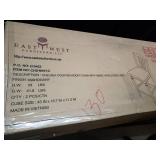 East West Furniture Chelsea Counter Height Chair With Fabric Upholstered Seat