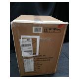 TMS Chapman 24" Scoop Seat Stool (Set of 2), Walnut and Black