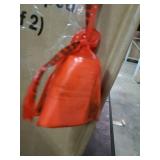 TMS Chapman 24" Scoop Seat Stool (Set of 2), Walnut and Black