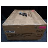 Mission Collection AH13214 22" Chair Side Table with 2 Power Outlets USB Charging Ports Bottom Shelf Slatted Panels Rectangular Shape and