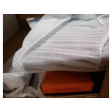 Mission Collection AH13214 22" Chair Side Table with 2 Power Outlets USB Charging Ports Bottom Shelf Slatted Panels Rectangular Shape and