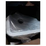 KRAUS Pintura Porcelain Enameled Steel 21 inch Undermount Kitchen Sink- Retail:$279.95