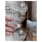 Set Of 2 Gray Plaid Dining Chairs