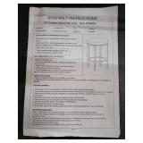 Angelo Home 24 Inch Linden Stool, White And Gold, Set Of 2