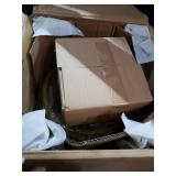 Angelo Home 24 Inch Linden Stool, White And Gold, Set Of 2