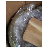 Angelo Home 24 Inch Linden Stool, White And Gold, Set Of 2