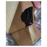 Angelo Home 24 Inch Linden Stool, White And Gold, Set Of 2