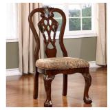 Furniture of America Carpia Formal Brown Cherry Dining Chair (Set of 2)- Retail:$363.99