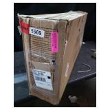 Linon Monte Carlo Stationary Bar Stool, Dark Red Vinyl- Retail:$109.99