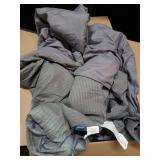 Bedsure 3pc Comforter Set 102x90" Grey