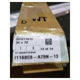 Cordless White Blinds 34x72"