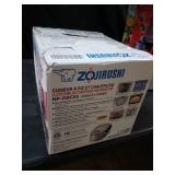 Zojirushi - 3 Cup Induction Heating Rice Cooker - Stainless Steel Brown