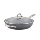 Anolon 12" Covered Deep Skillet with Helper Handle