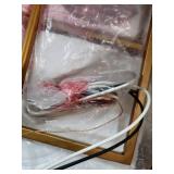 KSANA Antique Gold Chandelier, 4-Light Modern Linear Chandeliers