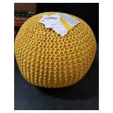 13 Inch Tall Yellow Pouf