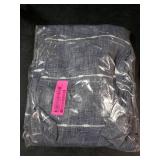 Lush Decor Farmhouse Textured Grommet Sheer Window Curtain Panel Pair