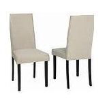 Kimonte Beige/Dark Brown Dining Chair, Set of 2 - Dining Height- Retail:$149.99