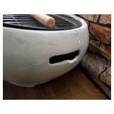 Peaktop - Outdoor 21 Inch Round Concrete Wood Burning Fire Pit