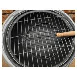 Peaktop - Outdoor 21 Inch Round Concrete Wood Burning Fire Pit