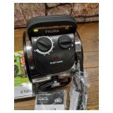 Bio Green USA Inc Palma 8 in. W x 12.5 in. D x 11 in. H Greenhouse Heater with Digital Thermostat, 120 sq. ft. Shed Accessories, Blacks- Retail $152.79