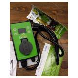 Bio Green USA Inc Palma 8 in. W x 12.5 in. D x 11 in. H Greenhouse Heater with Digital Thermostat, 120 sq. ft. Shed Accessories, Blacks- Retail $152.79