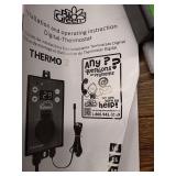 Bio Green USA Inc Palma 8 in. W x 12.5 in. D x 11 in. H Greenhouse Heater with Digital Thermostat, 120 sq. ft. Shed Accessories, Blacks- Retail $152.79