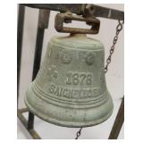 Antique Bell ca.1878 Saignelegier "Chiantel Fondeur", Bronze Heavy Bell