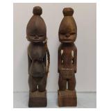 Wooden Statues (2 ea)
