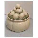 Ceramic Cookie Jar or Classic Egg Jar with Lid
