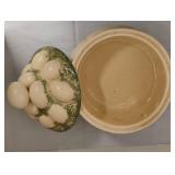 Ceramic Cookie Jar or Classic Egg Jar with Lid