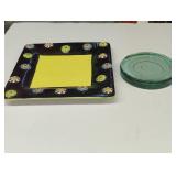 Decorative plate and Glass Block