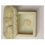 Two Bird Figurines and. Bird Trinket Box