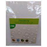 PREMIUM 2 PACK QUALITY MATTRESS PAD TWIN SIZE