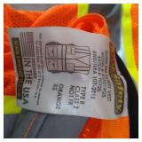 KWIK SAFETY , REFLECTIVE JACKET W/ EAR PLUGS, SIZE XS