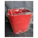 MDESIGN DECORATIVE METAL SQUARE SMALL TRASH CAN