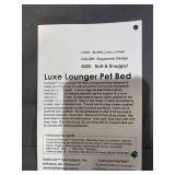 FURHAVEN LUXE LOUNGER PET BED LIGHT GREY FOR SMALL TO MEDIUM DOGS