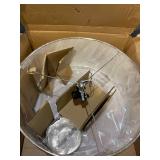 WHITE LAMP SHADE LIGHT FIXTURE