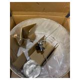 WHITE LAMP SHADE LIGHT FIXTURE