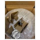 WHITE LAMP SHADE LIGHT FIXTURE