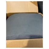 FurHaven Pet Dog Bed Deluxe Cooling Gel Memory Foam Orthopedic Faux Fur & Suede L-Shaped Lounge Pet Bed for Dogs & Cats, Stone Gray, Jumbo