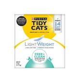 Purina Tidy Cats Low Dust Clumping Cat Litter, LightWeight Free & Clean Unscented, Multi Cat Litter, 17 lb. Box