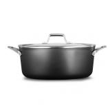 Calphalon Premier Hard-Anodized Nonstick 8.5-Quart Dutch Oven with Cover, Black