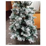 7 FT FLOCKED CHRISTMAS TREE